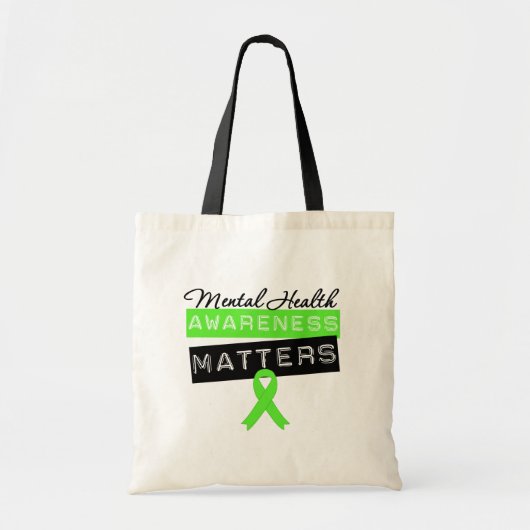 Bewustmaking van de geestelijke gezondheid tote bag (Voorkant)
