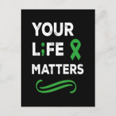 Bewustmaking van de geestelijke gezondheid Uw leve Briefkaart (Voorkant)