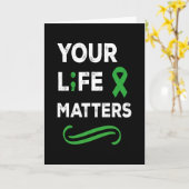 Bewustmaking van de geestelijke gezondheid Uw leve Kaart (Gele Bloem)