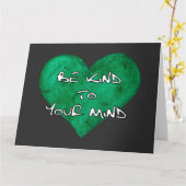 Bewustmaking van de geestelijke gezondheid - wees  kaart (Gele Bloem)