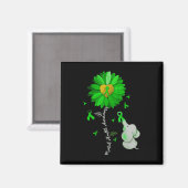 Bewustmaking van de geestelijke gezondheid Zonnebl Magneet (Voorkant / Achterkant)
