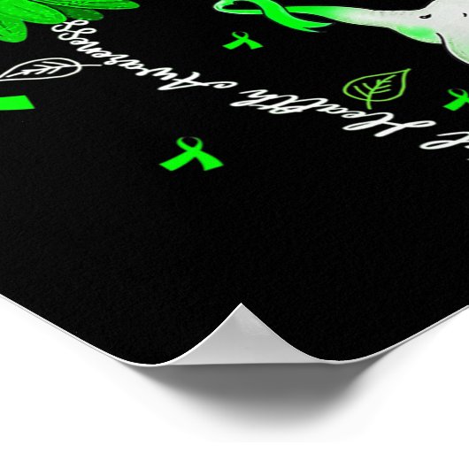 Bewustmaking van de geestelijke gezondheid Zonnebl Poster (Hoek)