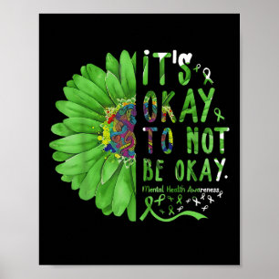 Bewustmaking van de geestelijke gezondheid Zonnebl Poster