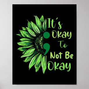 Bewustmaking van de geestelijke gezondheid Zonnebl Poster