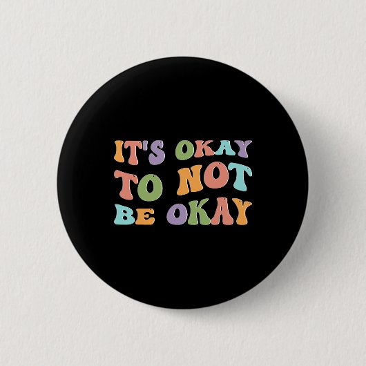 Bewustmaking van de geestelijke gezondheid Zonnebl Ronde Button 5,7 Cm (Voorkant)