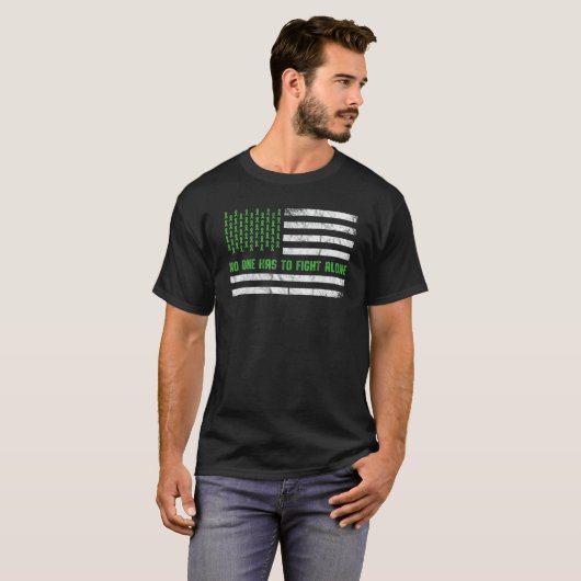 Bewustmaking van de graanpalsj niemand hoeft Ameri T-shirt (Voorkant volledig)