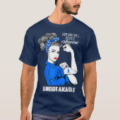 Bewustmaking van de Huntingziekte Onbreekbaar T-shirt (Voorkant)