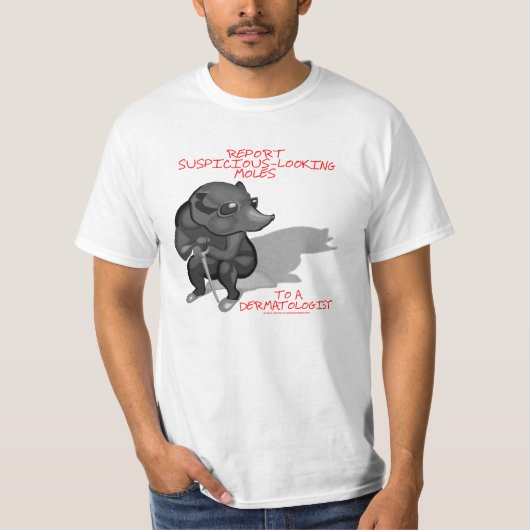 BEWUSTMAKING VAN DE KANKER VAN DE HUID T-SHIRT (Voorkant)
