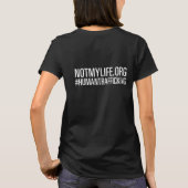 Bewustmaking van de mensenhandel voor vrouwen T-Sh T-shirt (Achterkant)