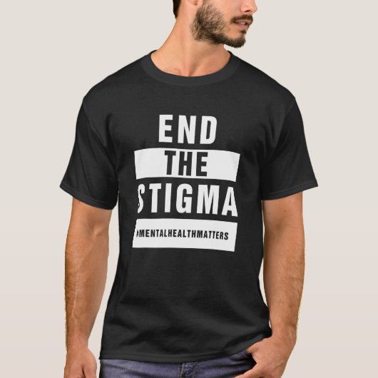 Bewustmaking van de psychische gezondheid beëindig t-shirt (Voorkant)