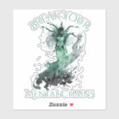 Bewustmaking van de psychische gezondheid Breek uw Sticker (Vel)