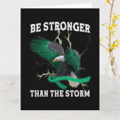 Bewustmaking van de psychische gezondheid Eagle Br Kaart (Gele Bloem)