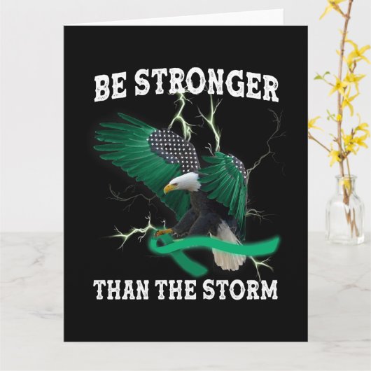 Bewustmaking van de psychische gezondheid Eagle Br Kaart (Gele Bloem)