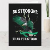 Bewustmaking van de psychische gezondheid Eagle Br Kaart (Voorkant)