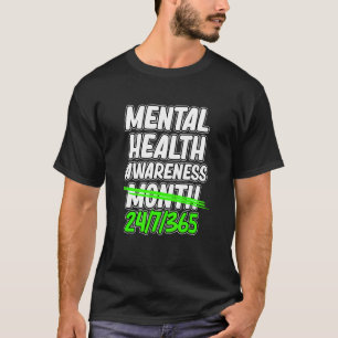 Bewustmaking van de psychische gezondheid Maand Gr T-shirt