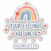Bewustmaking van de psychische gezondheid Uw gevoe Sticker (Voorkant)