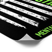 Bewustmaking van de psychische gezondheid vecht te poster (Hoek)