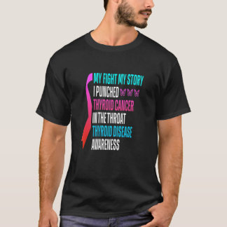 Bewustmaking van de schildklierziekte bij vrouwen  t-shirt