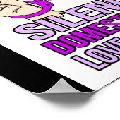 Bewustmaking van de steun voor huiselijk geweld poster (Hoek)