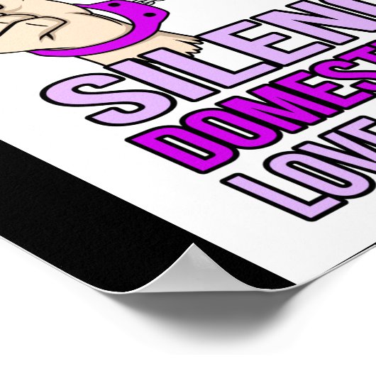 Bewustmaking van de steun voor huiselijk geweld poster (Hoek)