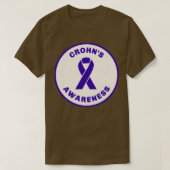 Bewustmaking van de ziekte van Crohns2 T-shirt (Design voorkant)