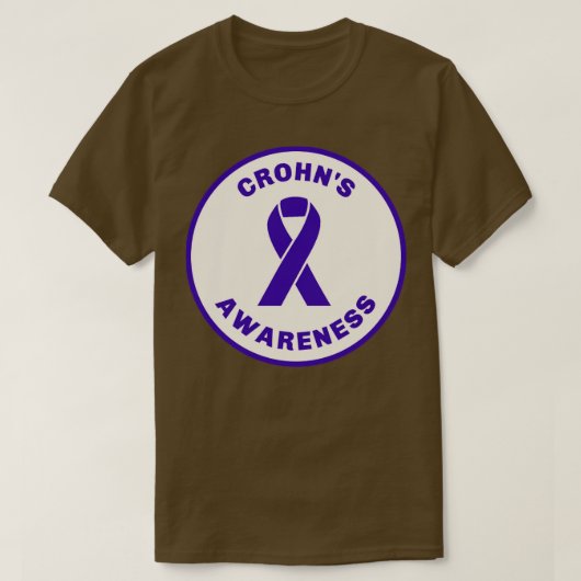 Bewustmaking van de ziekte van Crohns2 T-shirt (Design voorkant)
