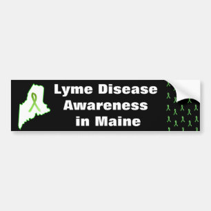 Bewustmaking van de ziekte van Lyme bij Maine Bump Bumpersticker