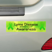 Bewustmaking van de ziekte van Lyme Bumpersticker (Op auto)