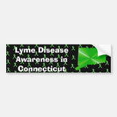Bewustmaking van de ziekte van Lyme in Connecticut Bumpersticker (Voorkant)