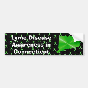 Bewustmaking van de ziekte van Lyme in Connecticut Bumpersticker