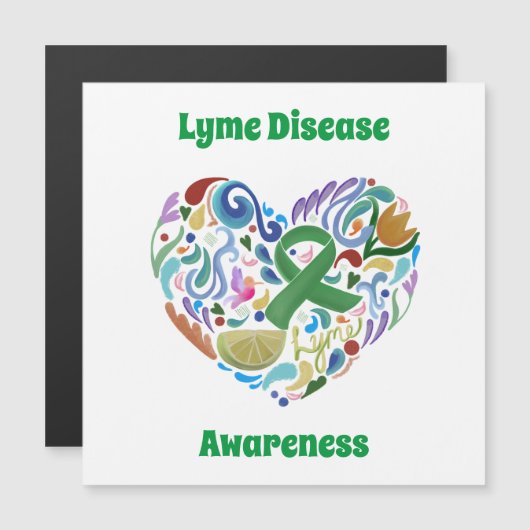 Bewustmaking van de ziekte van Lyme Magnetische Ka (Voorkant / Achterkant)