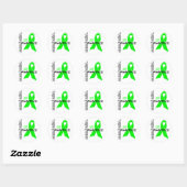 Bewustmaking van de ziekte van Lyme Ronde Sticker (Vel)