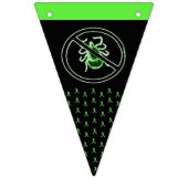 Bewustmaking van de ziekte van Lyme Tick-vlag bann Vlaggetjes (Tweede vlag)