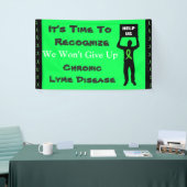 Bewustmaking van de ziekte van Lyme We geven geen  Spandoek (Beurs)