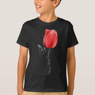 Bewustmaking van de ziekte van Parkinson Tulip Apr T-shirt