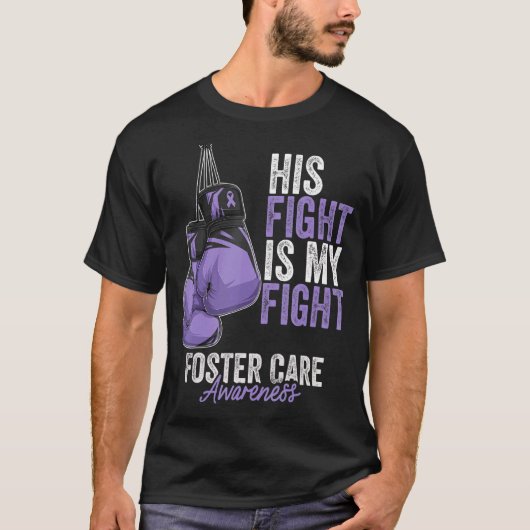 Bewustmaking van de zorg Maand Boxing Handschoenen T-shirt (Voorkant)