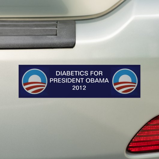 BEWUSTMAKING VAN DIABETES BUMPERSTICKER (Op auto)