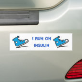 BEWUSTMAKING VAN DIABETES BUMPERSTICKER (Op auto)