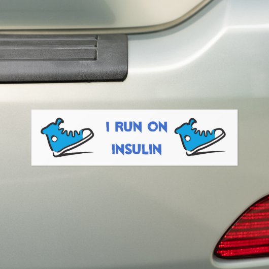 BEWUSTMAKING VAN DIABETES BUMPERSTICKER (Op auto)