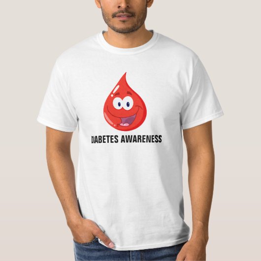 Bewustmaking van diabetes t-shirt (Voorkant)