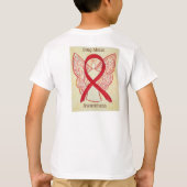 Bewustmaking van drugsgebruik Rode Ribbon Angel-T- T-shirt (Achterkant)