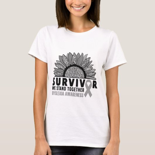BEWUSTMAKING VAN DYSLEXIA T-SHIRT (Voorkant)