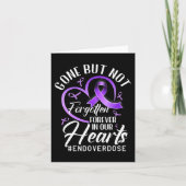 Bewustmaking van één Memorial Overdosering Kaart (Voorkant)