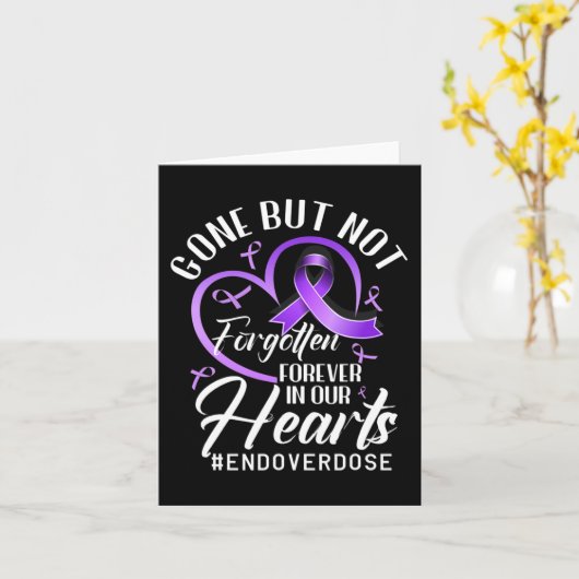 Bewustmaking van één Memorial Overdosering Kaart (Gele Bloem)