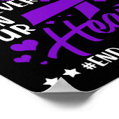 Bewustmaking van één Memorial Overdosering Poster (Hoek)