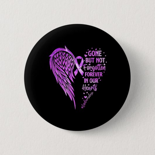 Bewustmaking van één Memorial Overdosering Ronde Button 5,7 Cm (Voorkant)