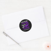 Bewustmaking van één Memorial Overdosering Ronde Sticker (Envelop)