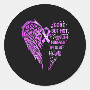 Bewustmaking van één Memorial Overdosering Ronde Sticker