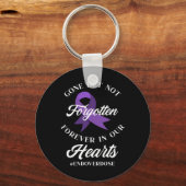 Bewustmaking van één Memorial Overdosering Sleutelhanger (Achterkant)