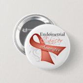 Bewustmaking van endometrieke kanker met rollint ronde button 5,7 cm (Voorkant /achterkant)